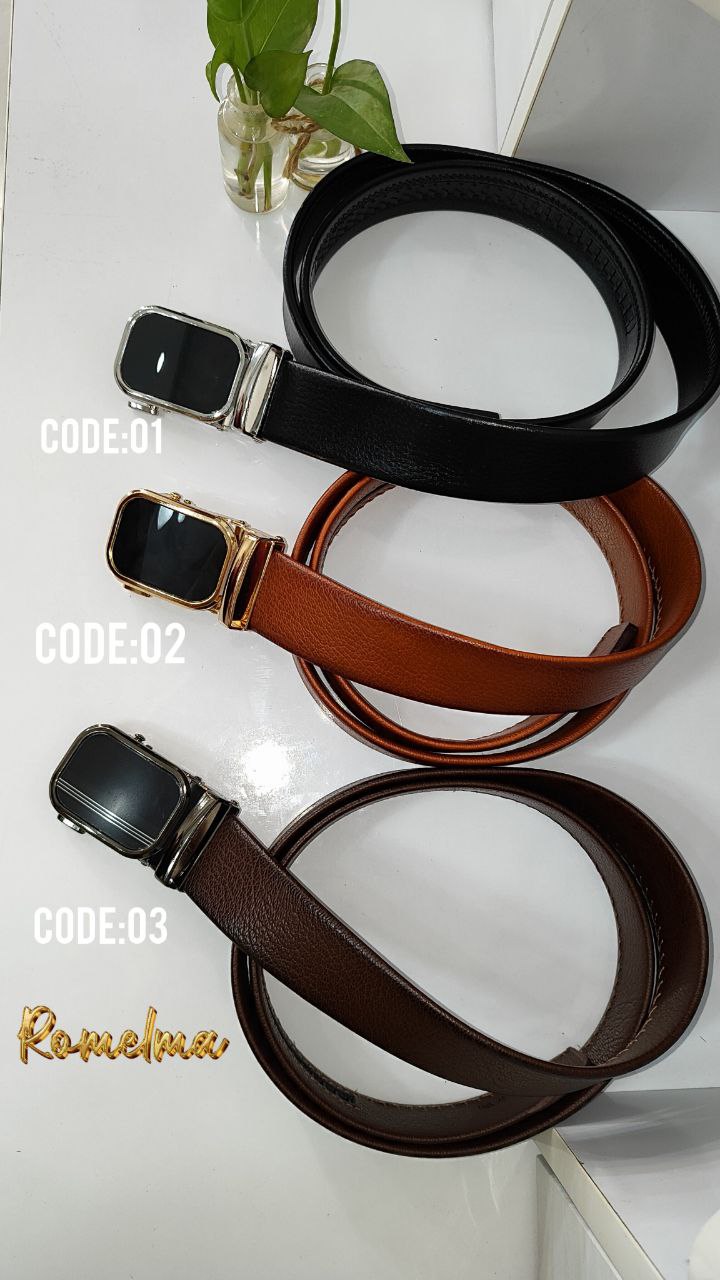 کمربند ریلی چرم جنس اصل Rail leather original belt Code:01