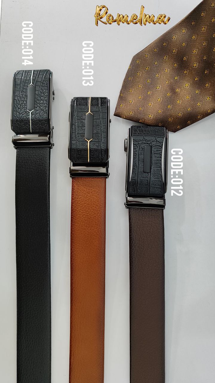کمربند ریلی چرم جنس اصل Rail leather original belt Code:012