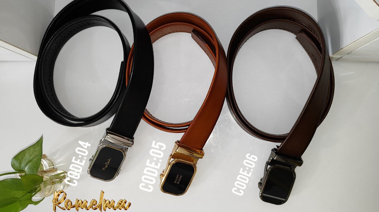 کمربند ریلی چرم جنس اصل Rail leather original belt Code:04