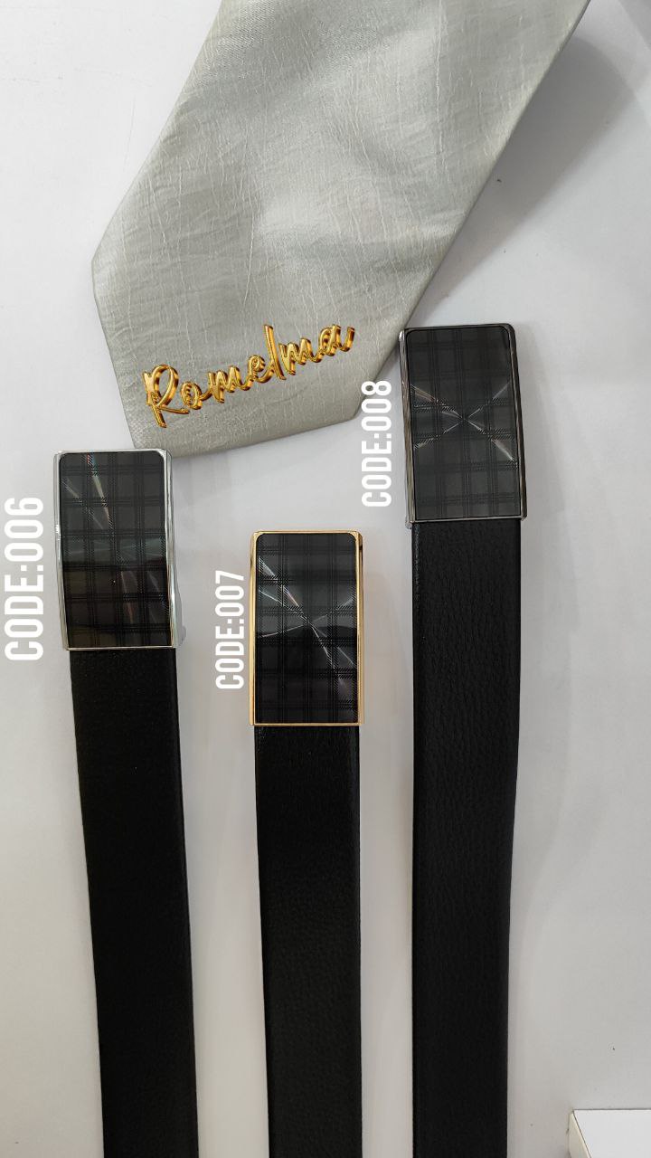 کمربند چرم سگک معمولی Regular buckle leather belt Code:006